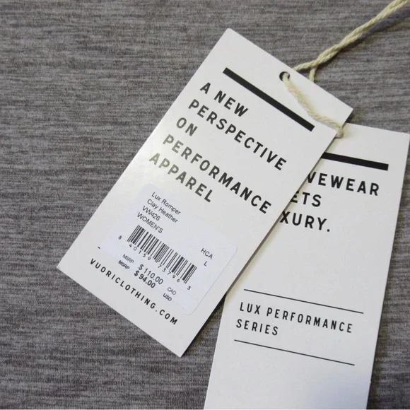 NWT Vuori Lux Jumpsuit Romper Sz L in Clay Heather - Picture 6 of 6